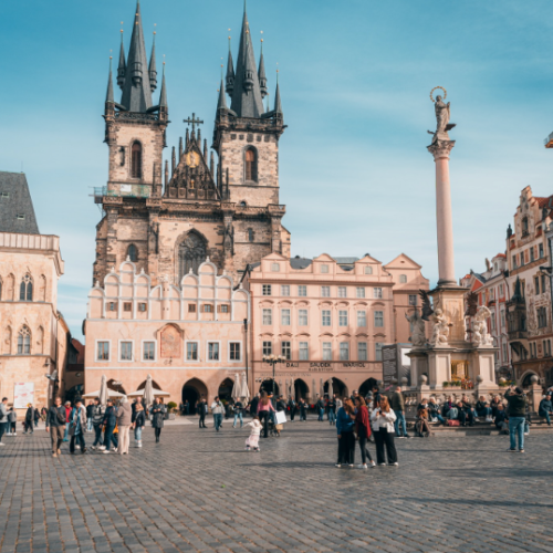 #staromestske namesti walking from hotel hastal